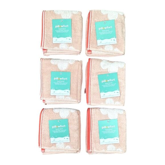 Pillowfort Flower Power Hand Towels - 6 Count - 15” x 26” - Picture 2 of 7